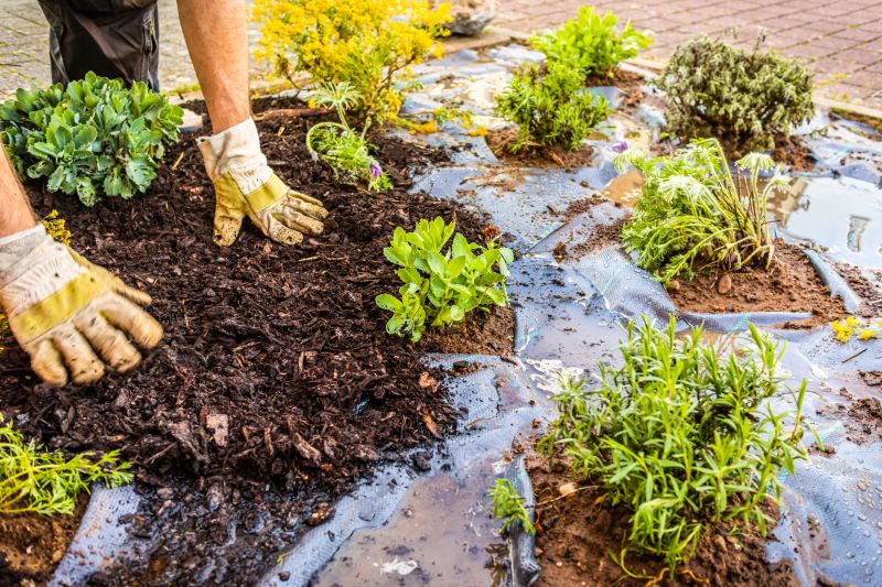 Brown Mulch Installation in Ventura County, CA